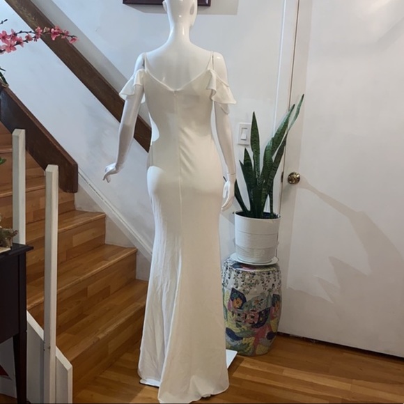 Anthropologie x BHLDN Lafayette Dress In Ivory - Picture 4 of 5